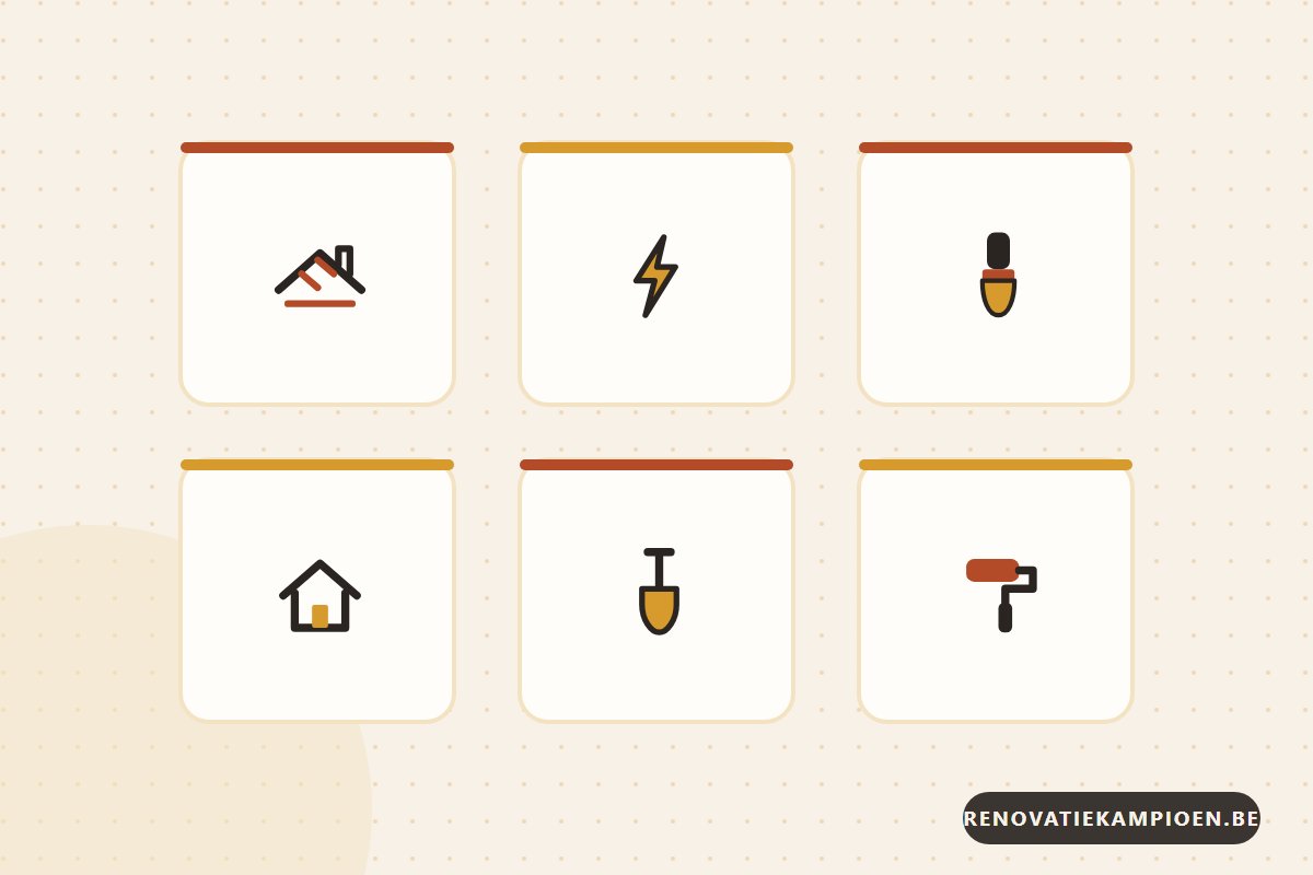 Types de travaux de rénovation d'une maison en Belgique